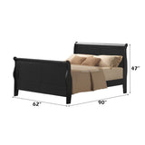 Louis Philippe III - Bed (FB 34"H)