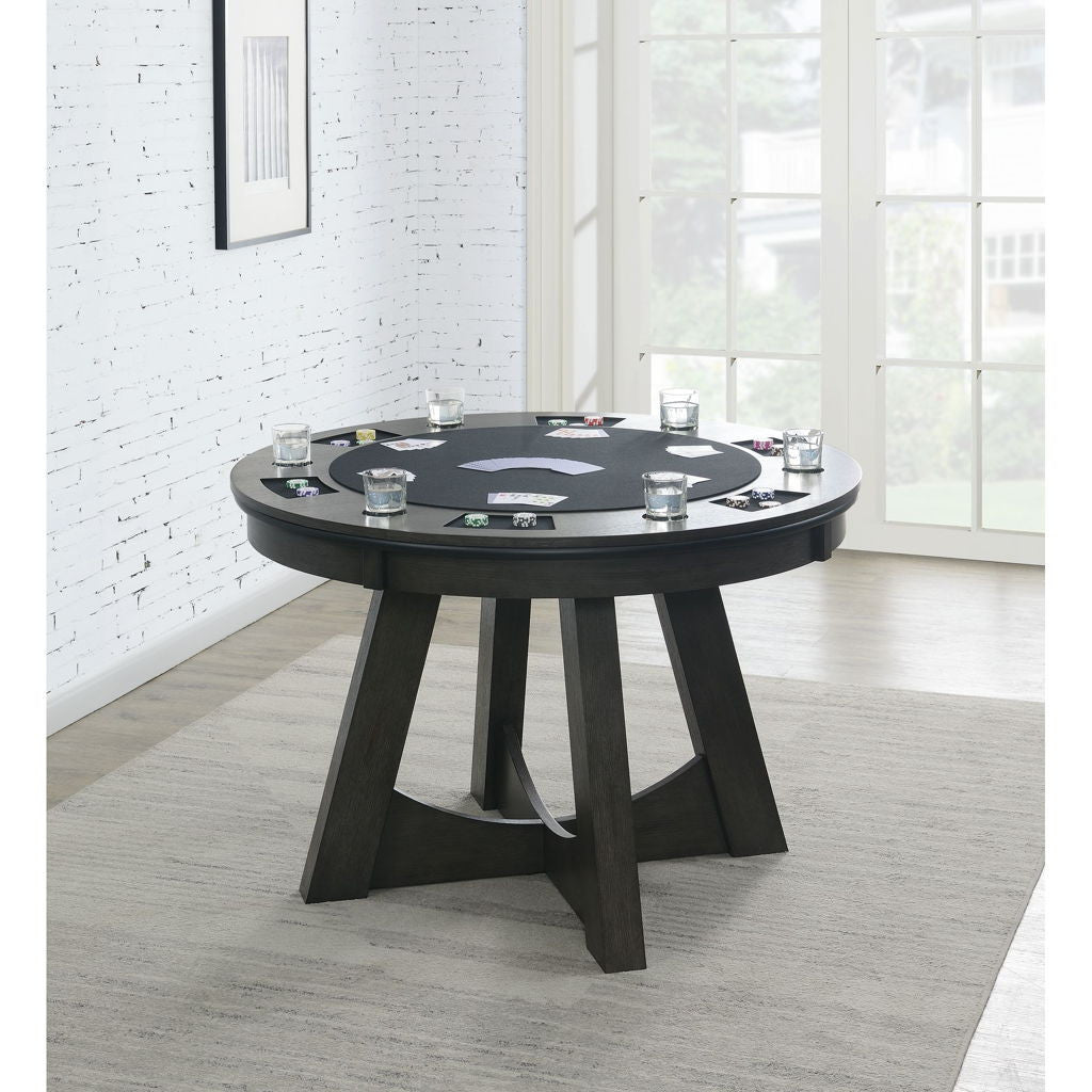 Prince - Round Game Table - Gray