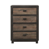 Harlington - 4-Drawer Chest - Dark Chocolate