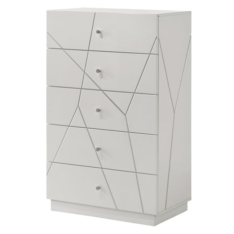 Esther - Chest - White / Silver