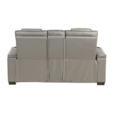 Apex - Power Double Reclining Loveseat With Center Console, Power Headrests, Storage Arms With Cup Holders, Wireless Charger, Air Massage And Heat, LED Lighting And Charging Ports