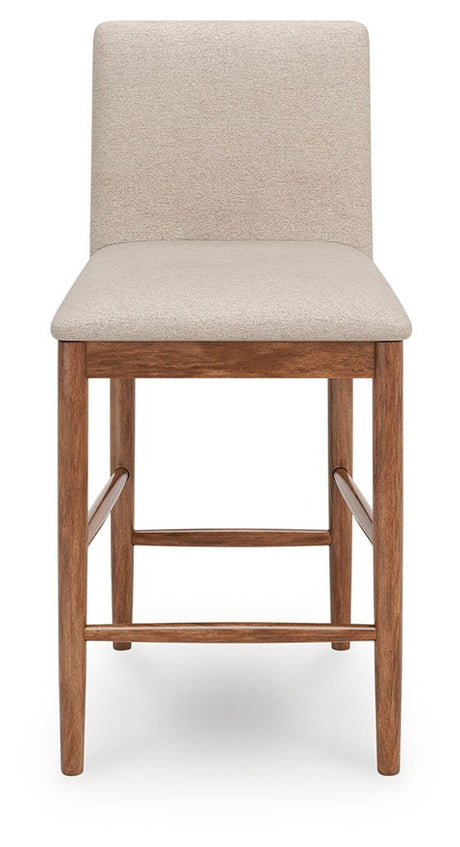 Isanti - Upholstered Barstool (Set of 2) - Light Brown
