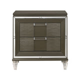 Twenty Nine - 2-Drawer Nightstand With USB - Dark Brown