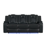 Carlo - Power Motion Sofa With Power Headrest, Dropdown Table, Power Strip, LED And Reading Light
