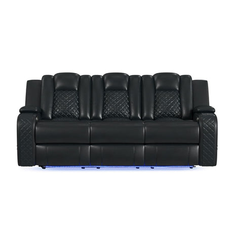 Carlo - Power Motion Sofa With Power Headrest, Dropdown Table, Power Strip, LED And Reading Light