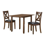 Alex - 3 Piece Dining Set With Drop Leaf Table - Espresso
