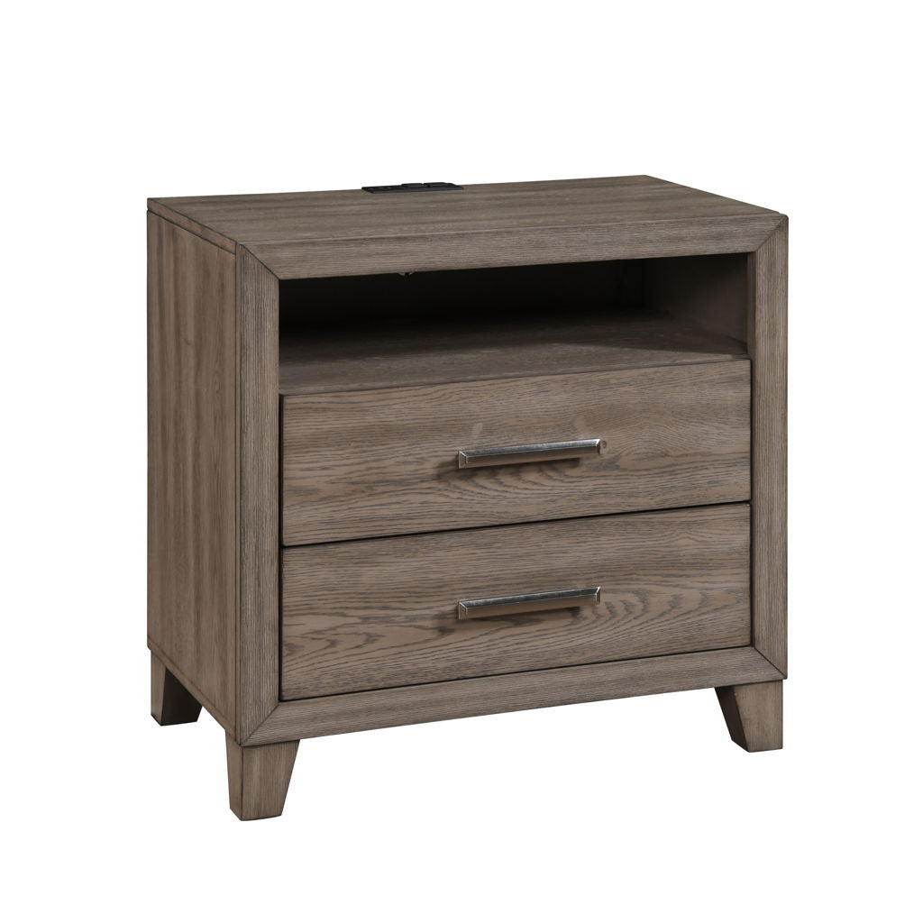Harrisburg - 2 Drawer Nightstand - Walnut