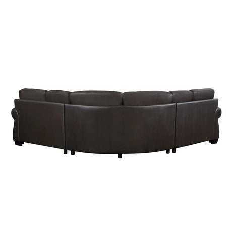 Wareham - 3 Piece Sectional - Dark Brown