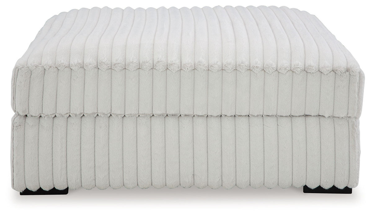 Stupendous - Oversized Accent Ottoman - Alloy