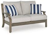 Rainier Ranch - Loveseat With Cushion - Brown / Beige