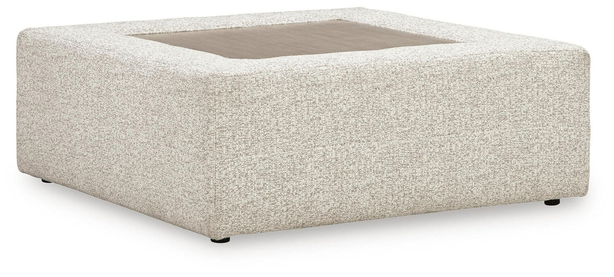 Ashbourne Estate - Oversized Accent Ottoman - Snowstone