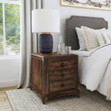 Phillipe - 2-Drawer Cabinet With USB - Cherry