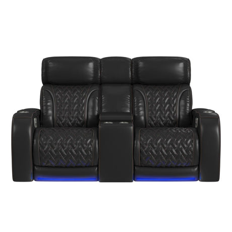Prime Time - P3 Loveseat With LED, Wireless Charger Pocket, And Console
