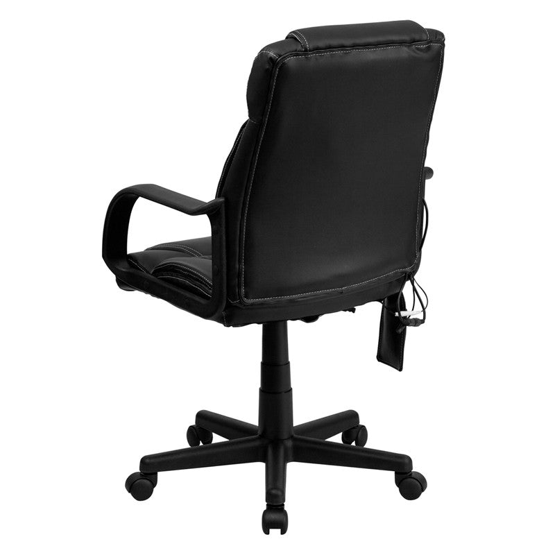 MARCEO Mid-Back Ergonomic 25" Wide Office Chair With Massage
