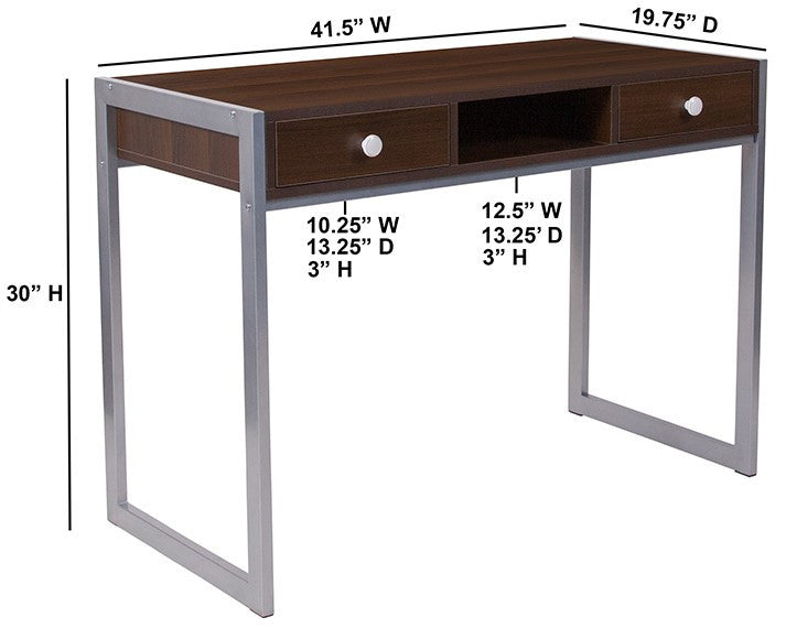 Tex-1 Dark Wood Computer Desk