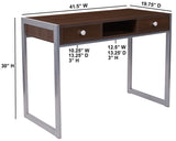 Tex-1 Dark Wood Computer Desk