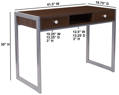 Tex-1 Dark Wood Computer Desk