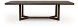 Dilenno - Rectangular Dining Room Extension Table - Dark Brown