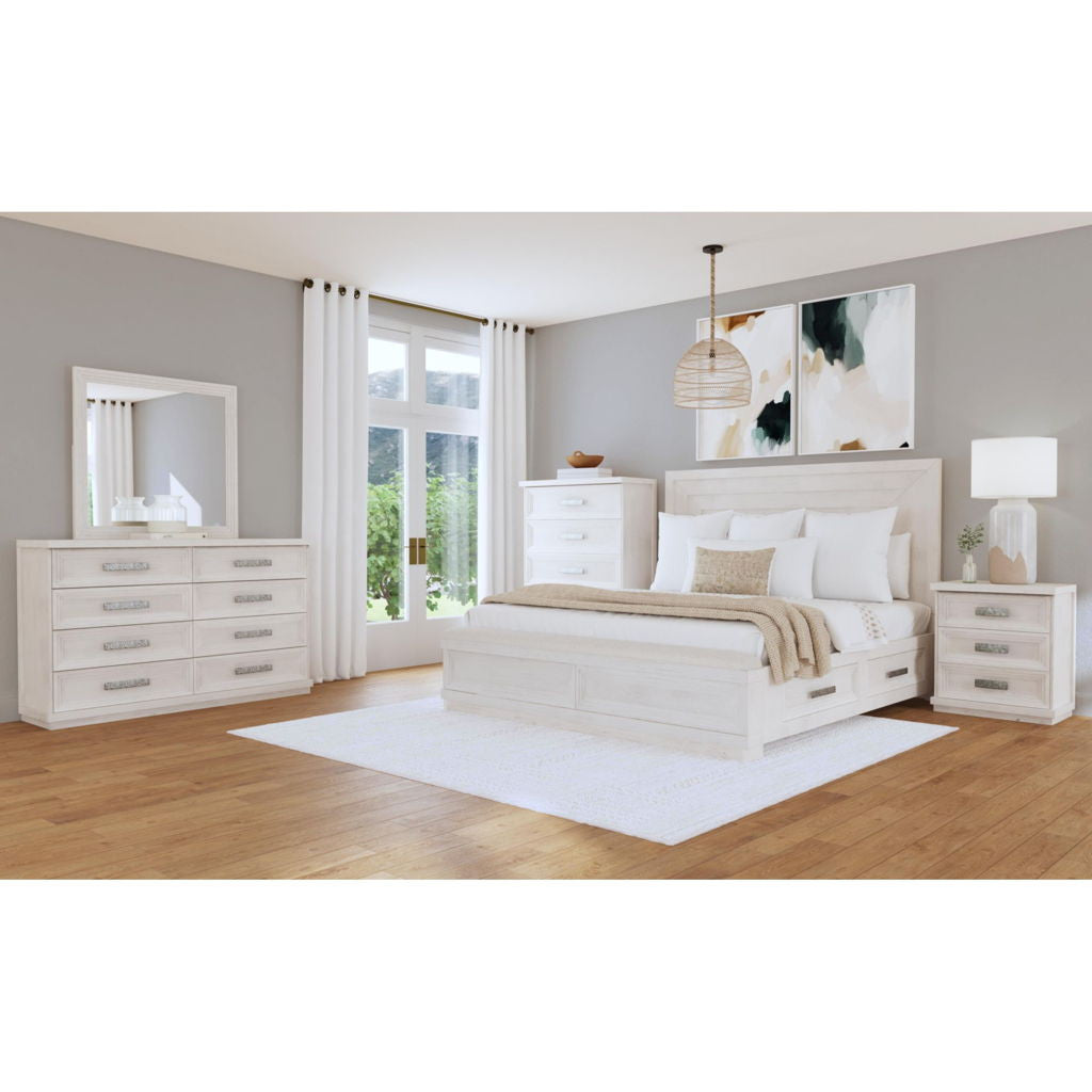 Avalanche - Dresser And Mirror Set - Antique White