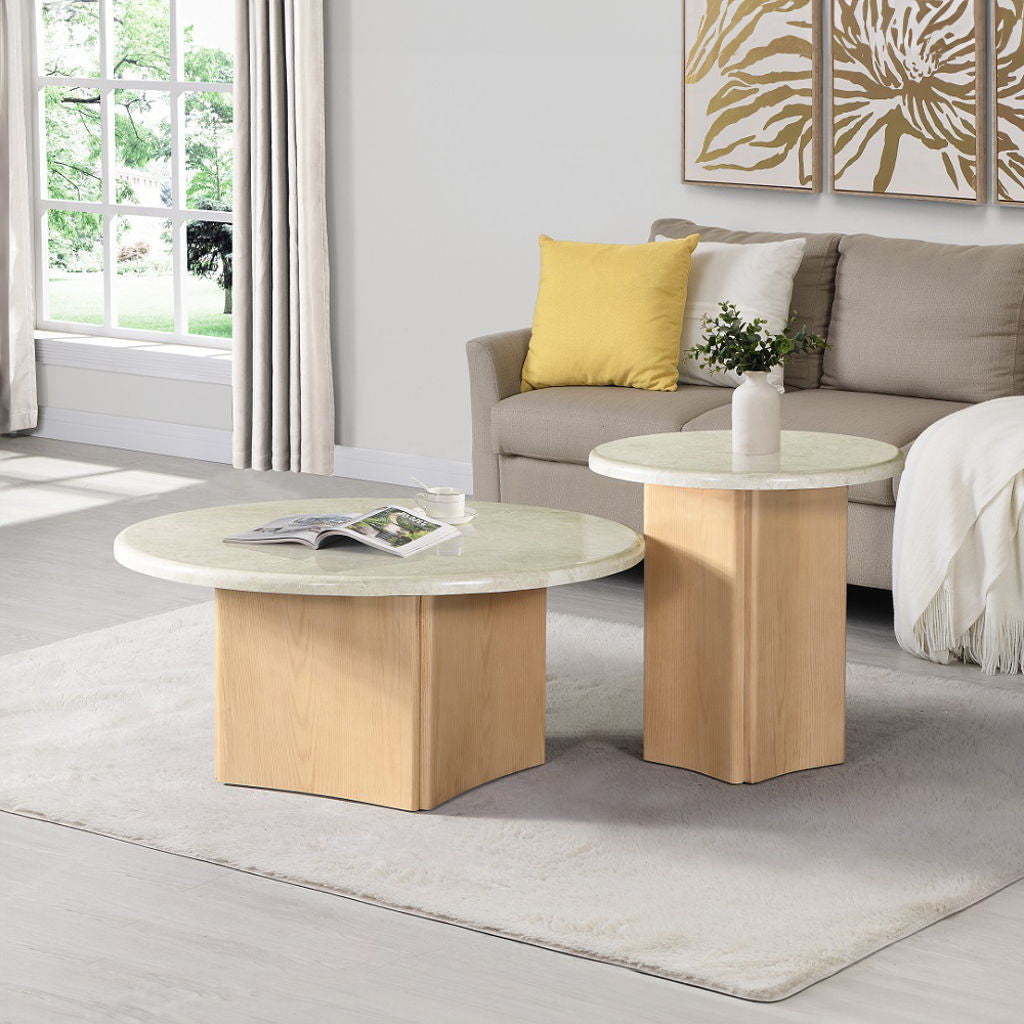 Qwin - Table With Marble Top
