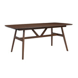 Miller - 78" Complete Dining Table - Dark Brown