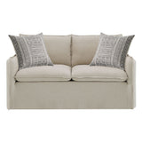 Upendo - Loveseat With 2 Pillows - Beige Linen
