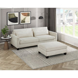 Zeke - Ottoman - Ivory