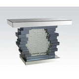 Nysa - 47" X 14" Console Table - Mirrored & Faux Crystals