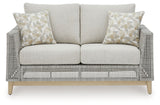 Seton Creek - Loveseat With Cushion - Gray