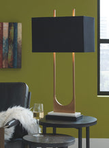 Malana - Metal Table Lamp  - Brass Finish