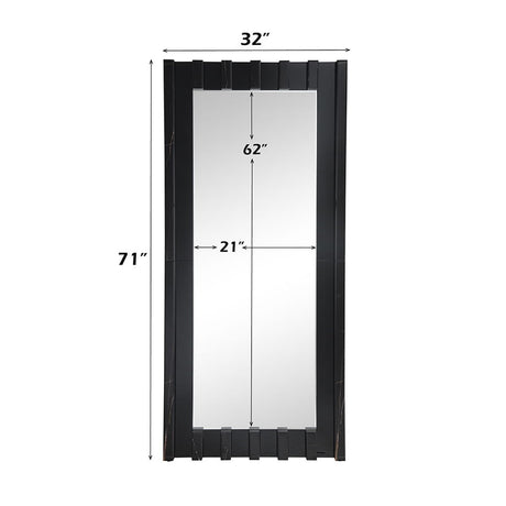 Dara - Floor Mirror - Black