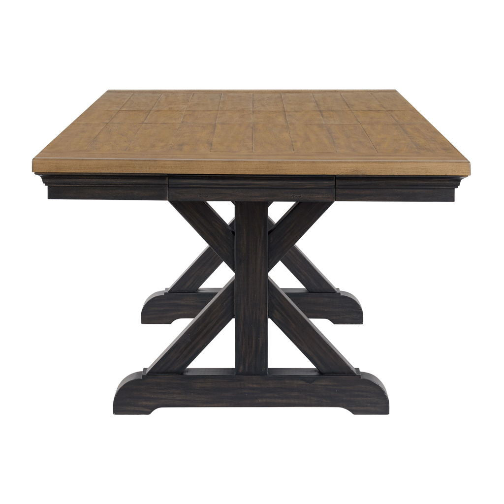 Montrose - Dining Table With 20" Leaf - Espresso And Brown