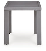 Half Moon Beach - Square End Table - Gray