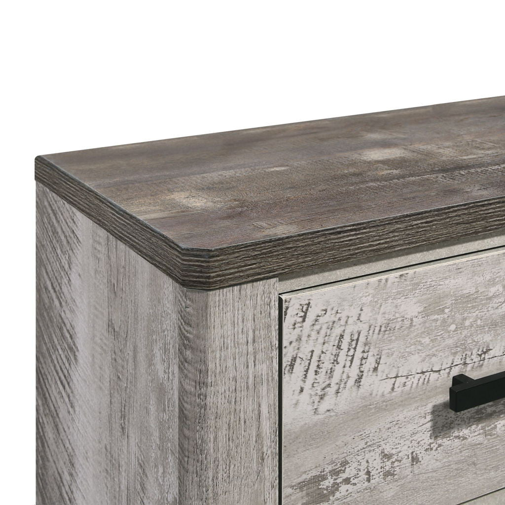 Millers Cove - 2-Drawer Nightstand - Distressed Gray