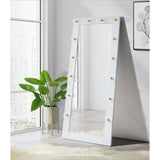 Lindy - Floor Mirror With Lights - White