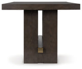 Burkhaus - Rectangular Dining Room Counter Table - Dark Brown