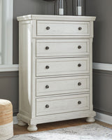 Robbinsdale - Five Drawer Chest - Antique White