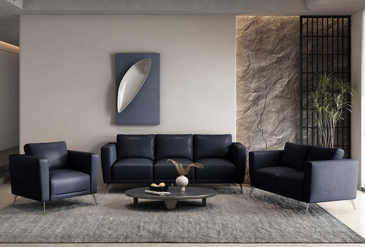 Astonic - Chair - Blue Leather