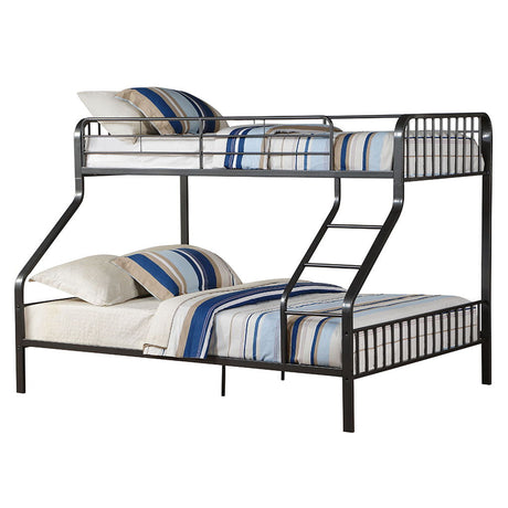 Caius - Twin Long/Queen Bunk Bed - Gunmetal