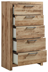Hyanna - Five Drawer Chest - Tan Brown