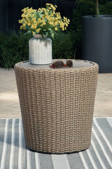 Danson - Round End Table - Beige