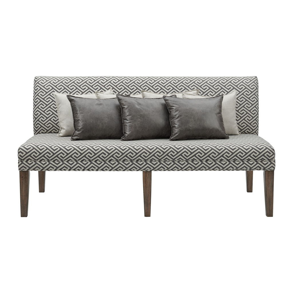 Gramercy - Upholstered Dining Settee - Dark Brown
