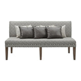 Gramercy - Upholstered Dining Settee - Dark Brown