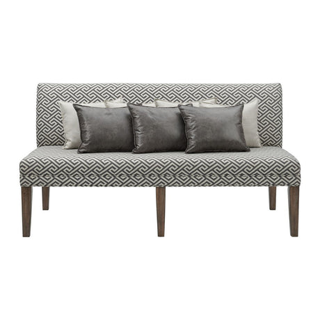 Gramercy - Upholstered Dining Settee - Dark Brown