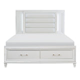 Tamsin - Platform Bed With Footboard Storage, LED Lighting