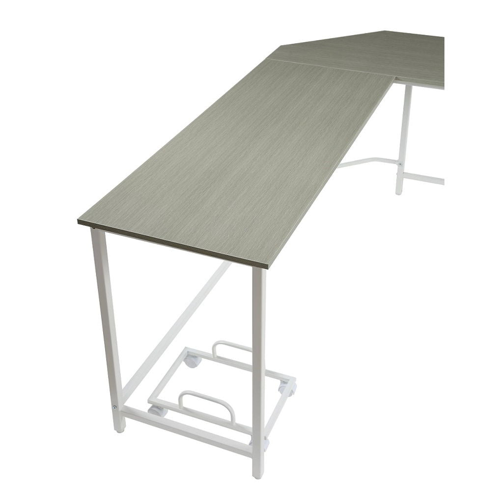 Bambina - Computer Desk - Gray & White
