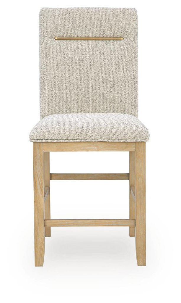 Lasinger - Upholstered Barstool (Set of 2) - Light Brown