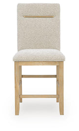 Lasinger - Upholstered Barstool (Set of 2) - Light Brown