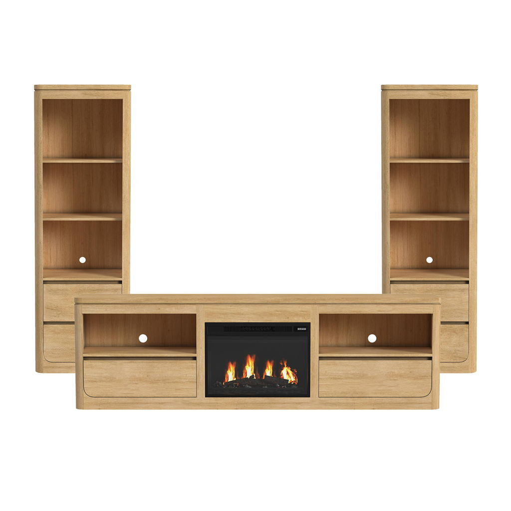 Rosalie - 4 Piece Entertainment Unit With 82" TV Console