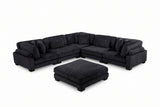The Metropolitan 135" x 135" 6-Piece Modular Sectional with Ottoman
